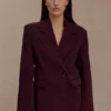 Mateo Oversized Blazer – Mahogany