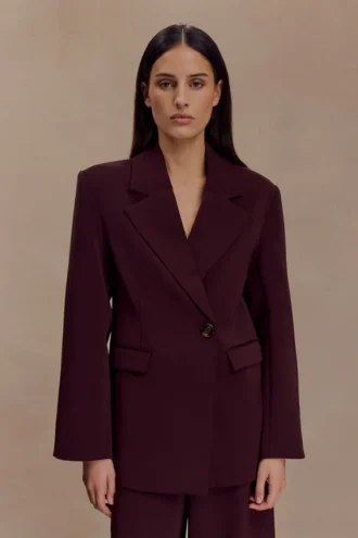 Mateo Oversized Blazer – Mahogany Mateo Oversized Blazer – Mahogany