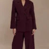 Mateo Oversized Blazer – Mahogany