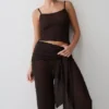 Mattais Boucle Knit Pants – Dark Chocolate