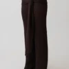 Mattais Boucle Knit Pants – Dark Chocolate