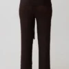 Mattais Boucle Knit Pants – Dark Chocolate