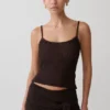 Mattais Boucle Knit Top – Dark Chocolate Mattais Boucle Knit Top – Dark Chocolate