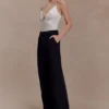 Maude Crepe Straight Leg Pants – Black Maude Crepe Straight Leg Pants – Black