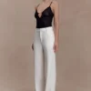 Maude Crepe Straight Leg Pants – Ivory Maude Crepe Straight Leg Pants – Ivory