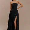 Maureen Cotton Shirring Maxi Dress – Black Maureen Cotton Shirring Maxi Dress – Black
