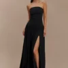 Maureen Cotton Shirring Maxi Dress – Black Maureen Cotton Shirring Maxi Dress – Black