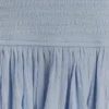 Maureen Cotton Shirring Maxi Dress – Powder Blue Maureen Cotton Shirring Maxi Dress – Powder Blue