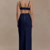 Maylena High Rise Denim Maxi Skirt – Indigo Blue