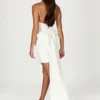 Meredith Strapless Bow Mini Dress – White Meredith Strapless Bow Mini Dress – White