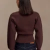 Mertyle Aysmetrical Knit Jumper – Deep Chocolate Mertyle Aysmetrical Knit Jumper – Deep Chocolate