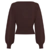 Mertyle Aysmetrical Knit Jumper – Deep Chocolate Mertyle Aysmetrical Knit Jumper – Deep Chocolate