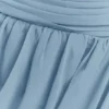 Micaela Chiffon Gathered Maxi Dress – Alaskan Blue Micaela Chiffon Gathered Maxi Dress – Alaskan Blue