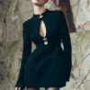 Michelle Cut Out Mini Dress – Black Michelle Cut Out Mini Dress – Black
