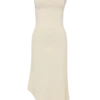 Milasandra Pleated Knit Dress – Ivory Milasandra Pleated Knit Dress – Ivory