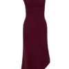 Milasandra Pleated Knit Dress – Plum