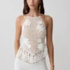 Miley Crochet Halter Top – Ivory Miley Crochet Halter Top – Ivory