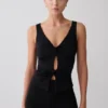 Millie Twist Sleeveless Top – Black Millie Twist Sleeveless Top – Black