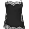 Miriam Satin & Lace Camisole – Black