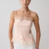 Miriam Satin & Lace Camisole – Peach Miriam Satin & Lace Camisole – Peach
