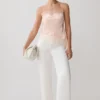 Miriam Satin & Lace Camisole – Peach Miriam Satin & Lace Camisole – Peach
