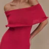 Molly Off Shoulder Knit Midi Dress – Raspberry Molly Off Shoulder Knit Midi Dress – Raspberry