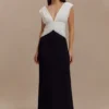 Monique Contrast Maxi Dress – Black Monique Contrast Maxi Dress – Black
