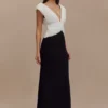 Monique Contrast Maxi Dress – Black Monique Contrast Maxi Dress – Black