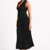 Twyla Pleated Suiting Maxi Skirt – Black Twyla Pleated Suiting Maxi Skirt – Black