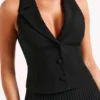 Mura Suiting Vest – Black
