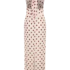 Nadine Halter Chiffon Maxi Dress – Ivory/Merlot Polka Dot Nadine Halter Chiffon Maxi Dress – Ivory/Merlot Polka Dot