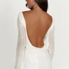 Nala Sequin Mini Dress – White Nala Sequin Mini Dress – White