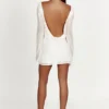 Nala Sequin Mini Dress – White Nala Sequin Mini Dress – White