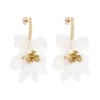 Naomi Acrylic Flower Earring – Gold Naomi Acrylic Flower Earring – Gold