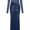 Nash Diamante Off Shoulder Maxi Dress – Navy Nash Diamante Off Shoulder Maxi Dress – Navy