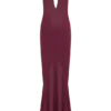 Nerea Slip Halter Maxi Dress – Cherry Red