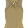 Nikki Lurex Top With Hardware – Gold