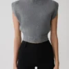 Niko Knit Oversized Top – Charcoal Niko Knit Oversized Top – Charcoal