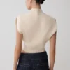 Niko Knit Oversized Top – Ivory