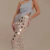 Noel Mirror Knit Midi Skirt – Beige Noel Mirror Knit Midi Skirt – Beige