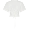 Noelia Tie Back Short Sleeve Shirt – White