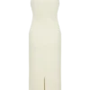 Norah Sleeveless Crepe Midi Dress – Ivory Norah Sleeveless Crepe Midi Dress – Ivory