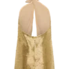 Nylah Beaded Halter Mini Dress – Gold Nylah Beaded Halter Mini Dress – Gold