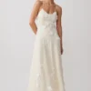 Odette Floral Lace Midi Dress – Buttermilk Odette Floral Lace Midi Dress – Buttermilk