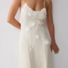 Odette Floral Lace Midi Dress – Buttermilk Odette Floral Lace Midi Dress – Buttermilk