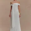 Oliver Slinky Maxi Dress – White