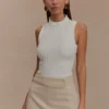 Oona Turtle Neck Knit Top – Ivory Oona Turtle Neck Knit Top – Ivory