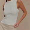 Oona Turtle Neck Knit Top – Ivory Oona Turtle Neck Knit Top – Ivory