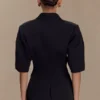 Opal Puff Sleeve Suiting Top – Black Opal Puff Sleeve Suiting Top – Black