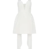 Orellia Strapless Suiting Mini Dress – Ivory